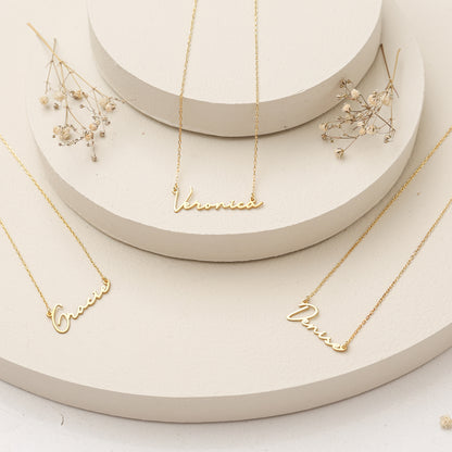 925K Sterling Silver Personalized Name Necklace