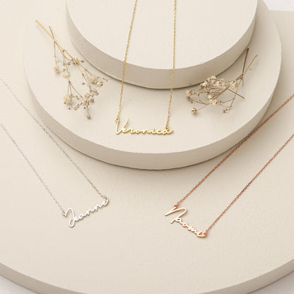 925K Sterling Silver Personalized Name Necklace