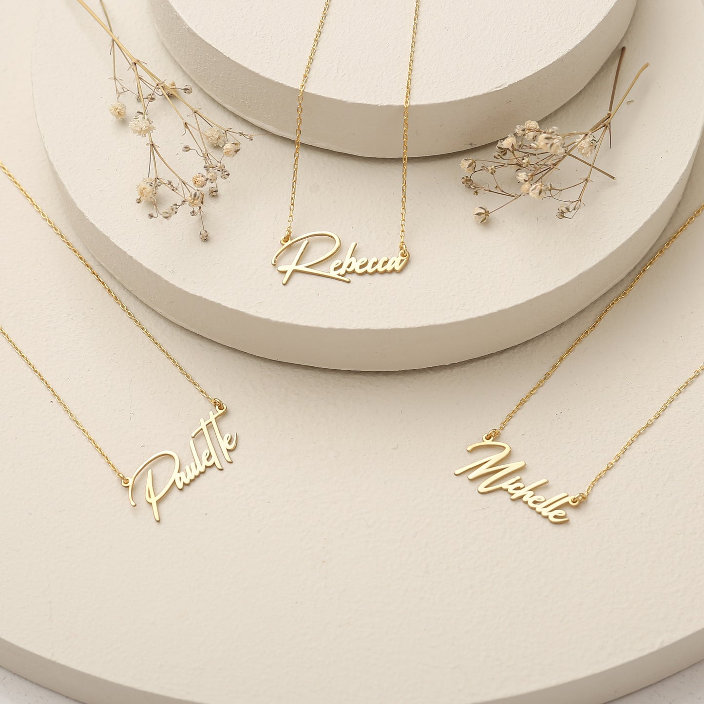 925K Sterling Silver Personalized Name Necklace