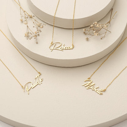 925K Sterling Silver Personalized Name Necklace