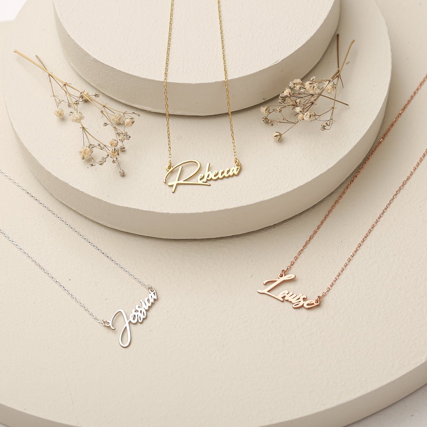 925K Sterling Silver Personalized Name Necklace