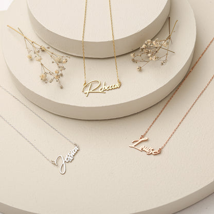 925K Sterling Silver Personalized Name Necklace
