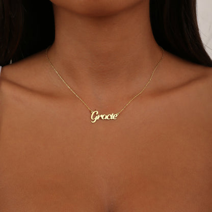 925K Sterling Silver Custom Name Necklace