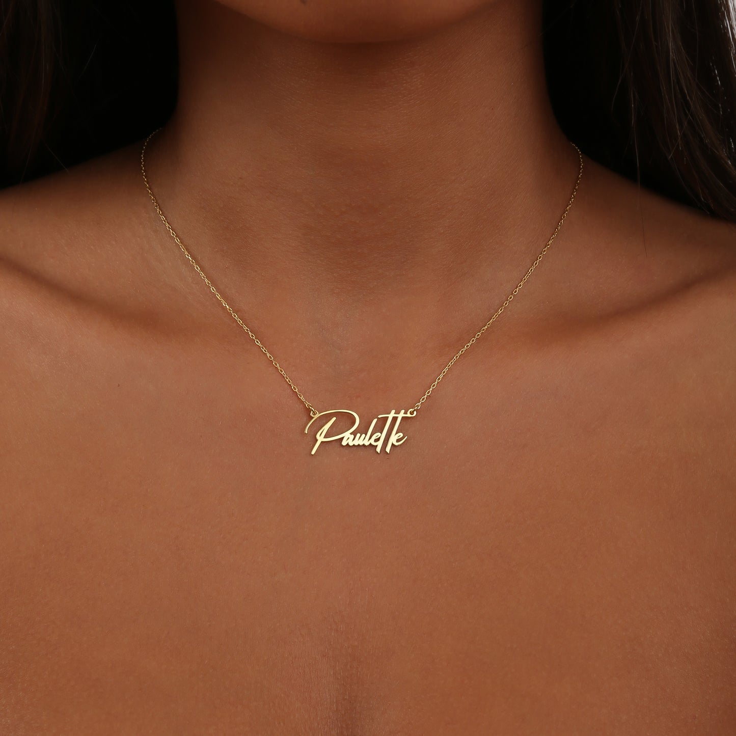 925K Sterling Silver Personalized Name Necklace