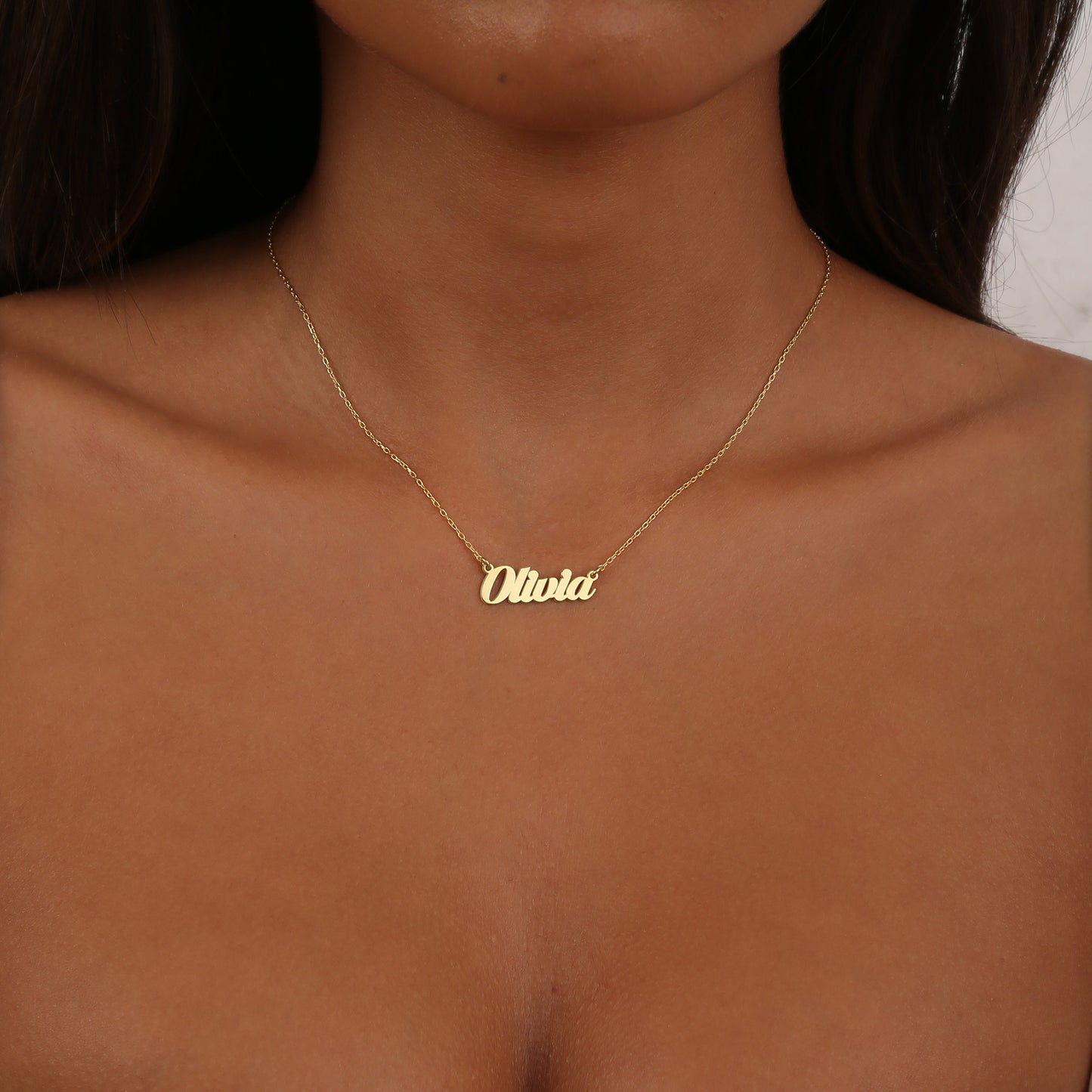 925K Sterling Silver Dainty Name Necklace