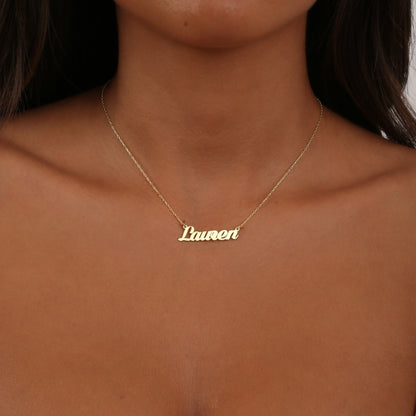 925K Sterling Silver Custom Name Necklace