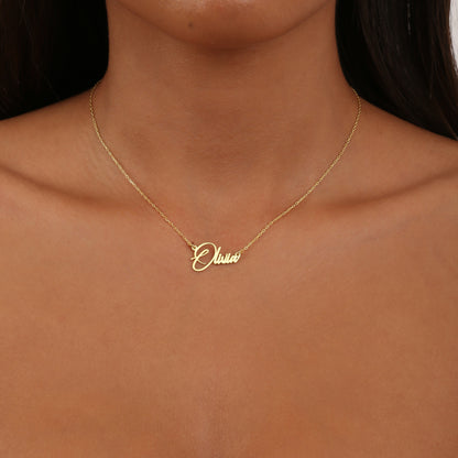 925K Sterling Silver Personalized Name Necklace