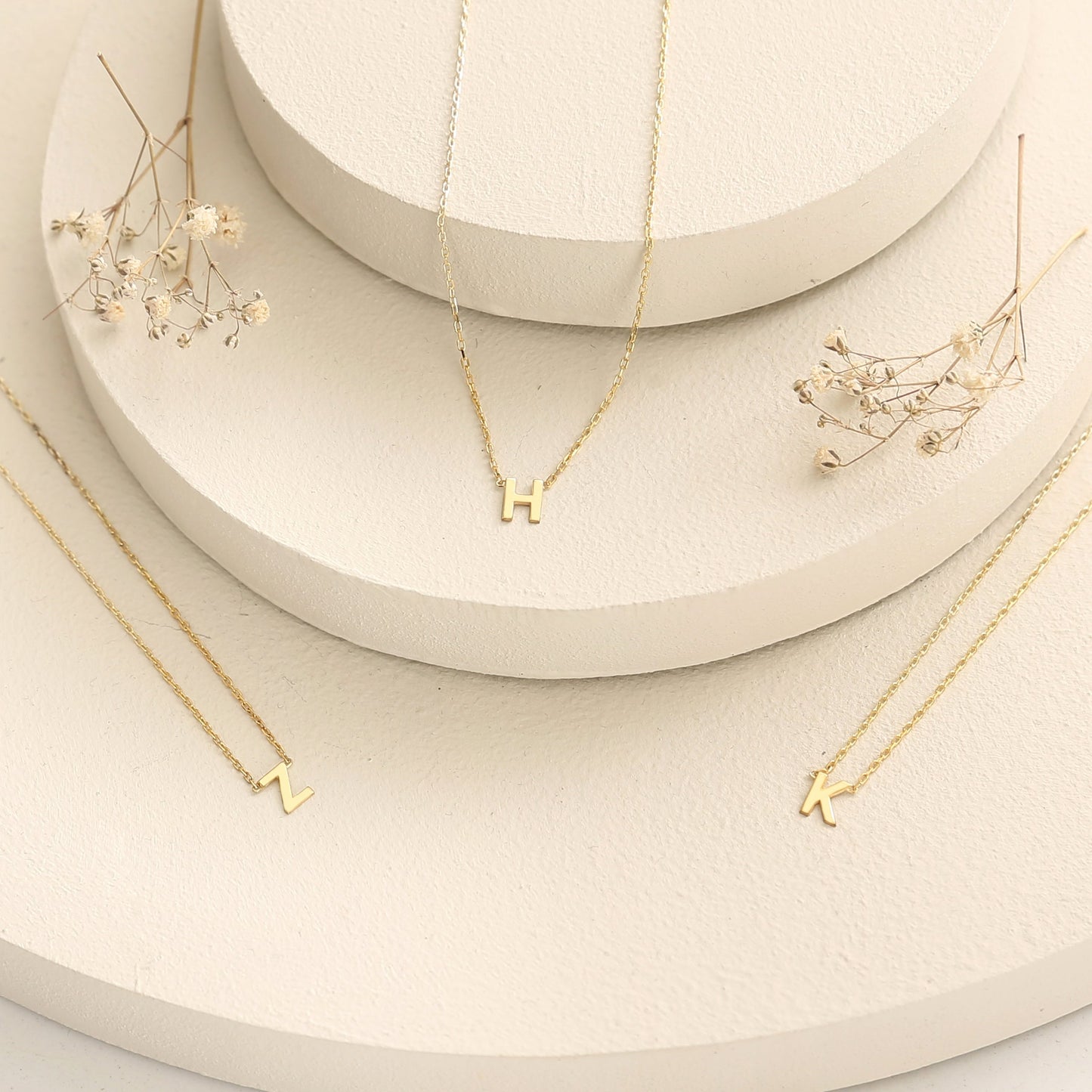 925 Sterling Silver Personalized Letter Necklace