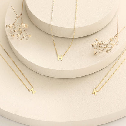 925 Sterling Silver Personalized Letter Necklace
