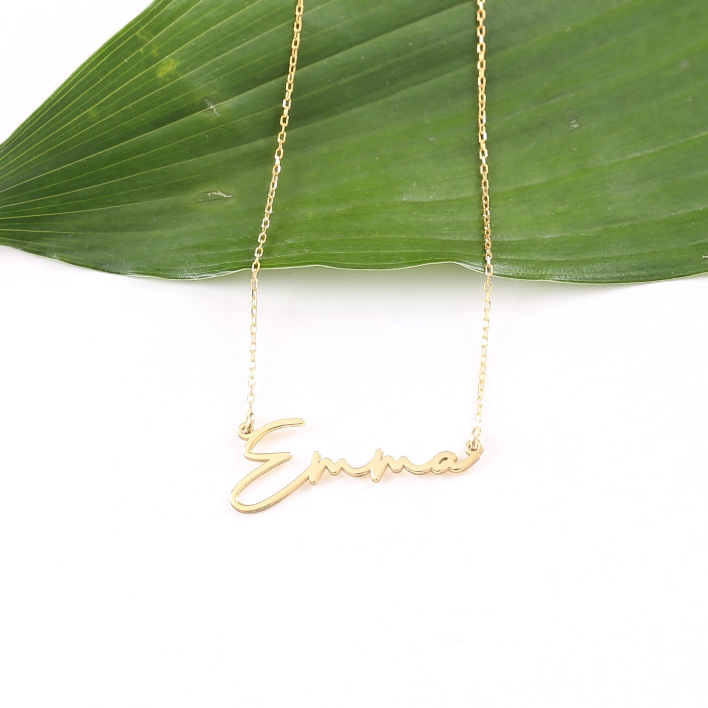 925 Sterling Silver Personalized Signature Name Necklace