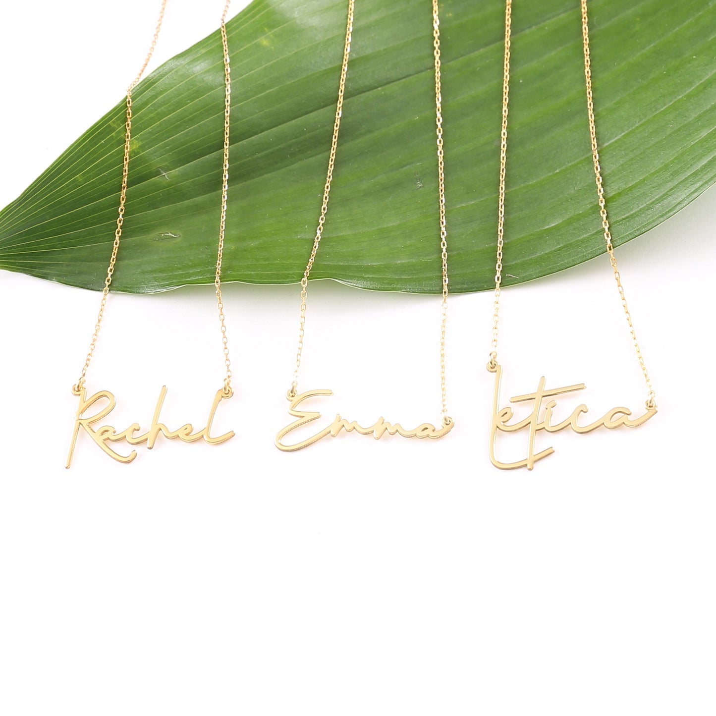 925 Sterling Silver Personalized Signature Name Necklace