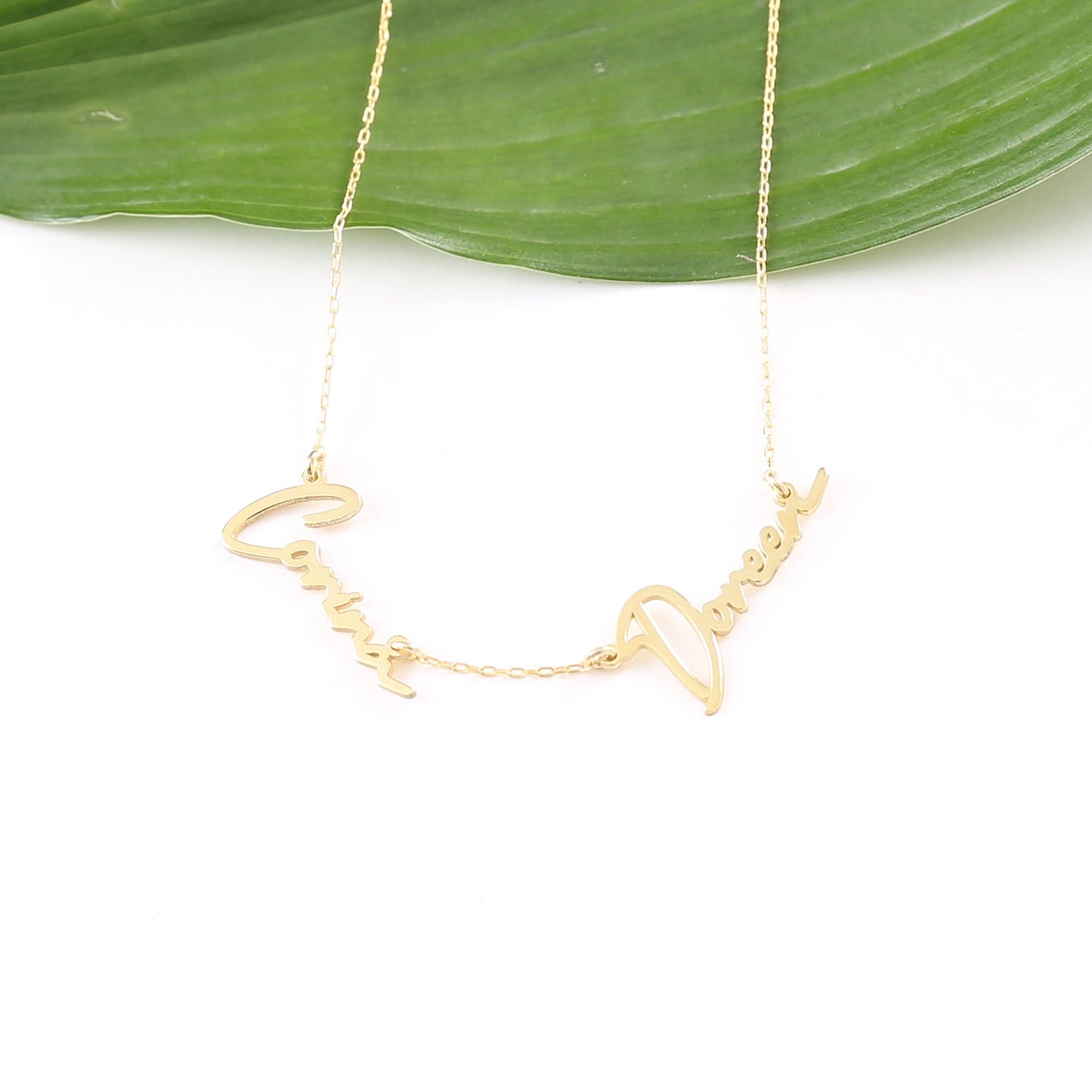 925 Sterling Silver Personalized Necklace with 2, 3, or 4 Names