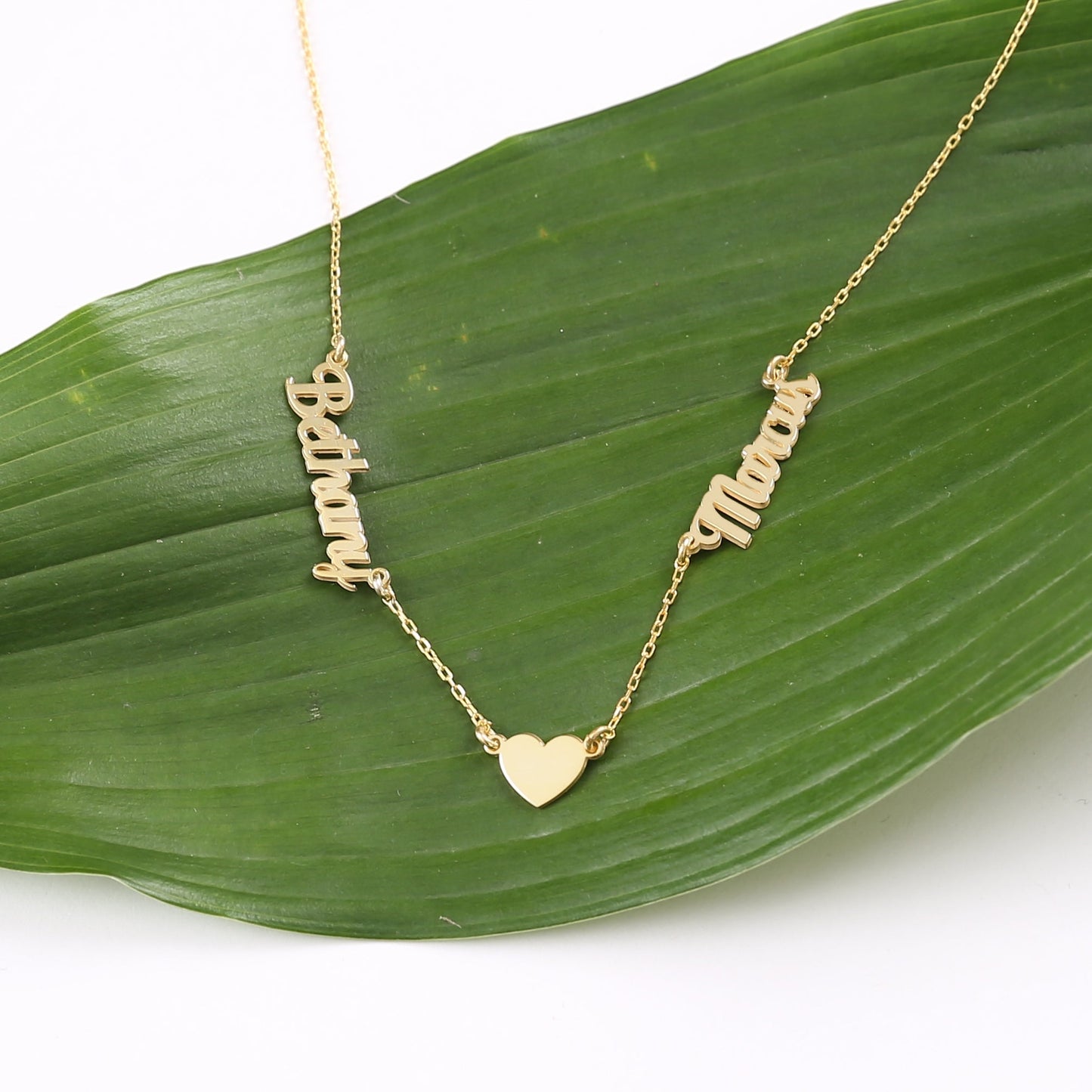 925 Sterling Silver Personalized Necklace with 2, 3, or 4 Names