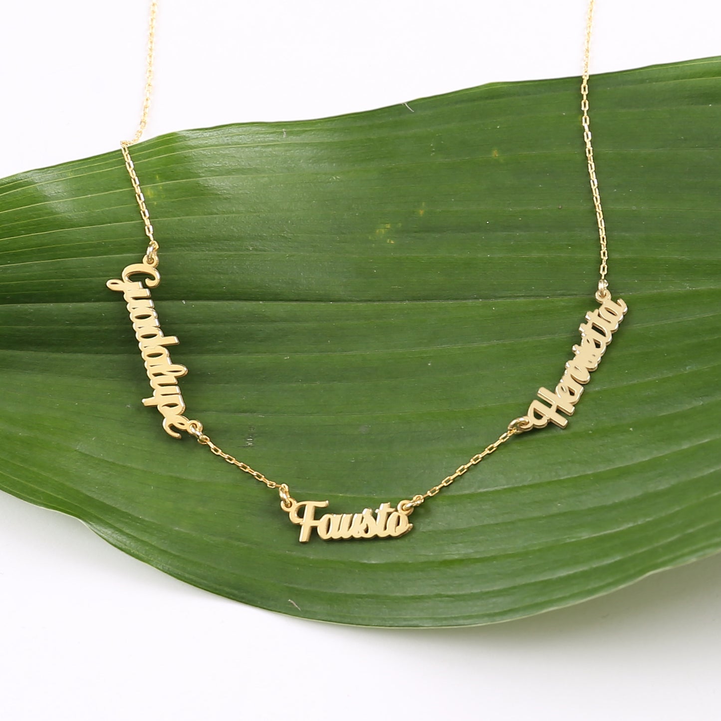 925 Sterling Silver Personalized Necklace with 2, 3, or 4 Names