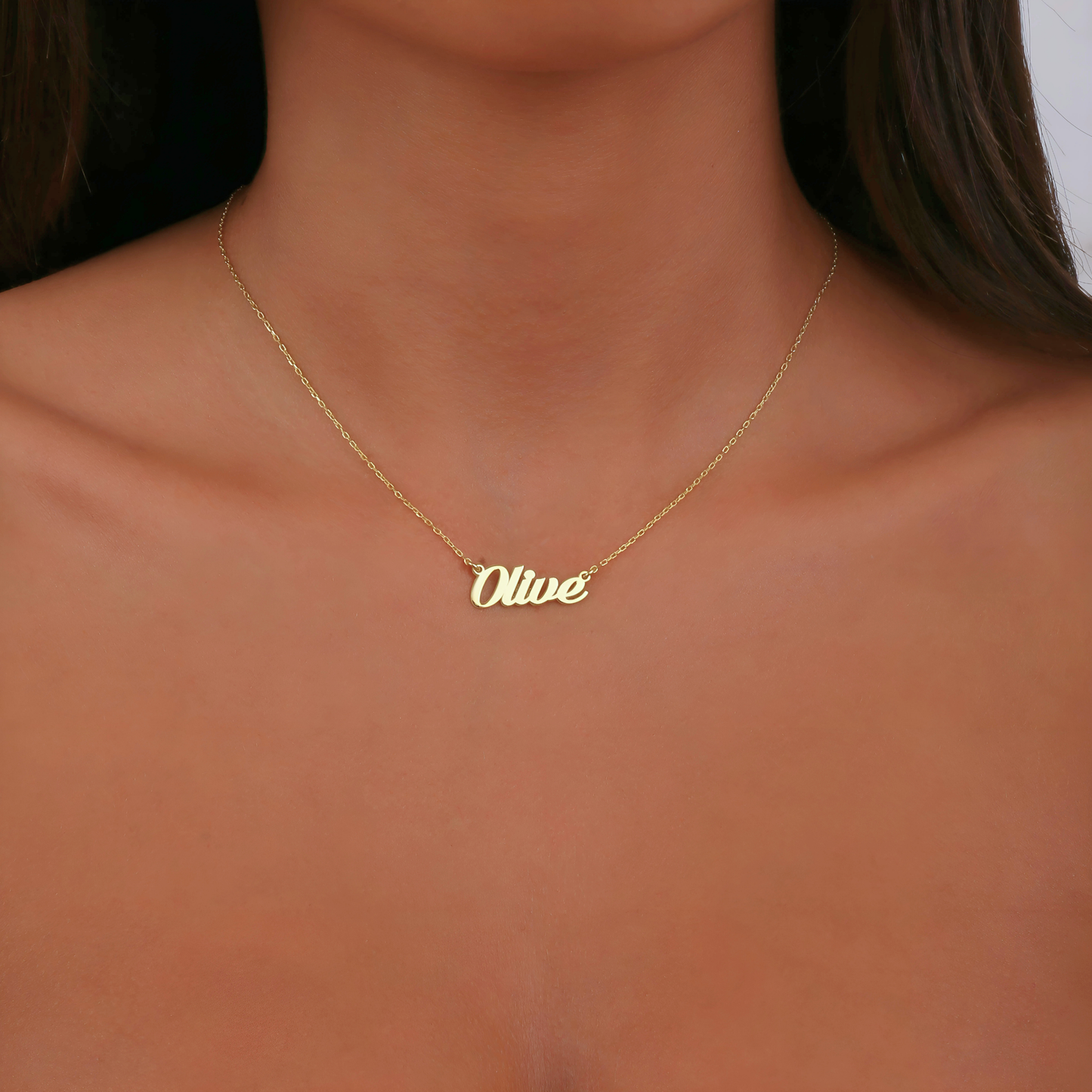 925 Sterling Silver Personalized Tiny Name Necklace