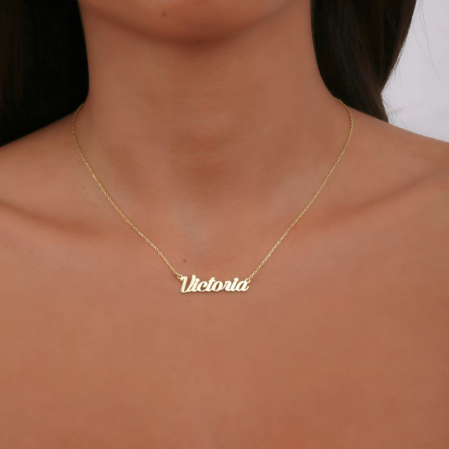925 Sterling Silver Personalized Tiny Name Necklace