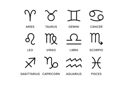 925K Sterling Silver Zodiac Sign Round Necklace