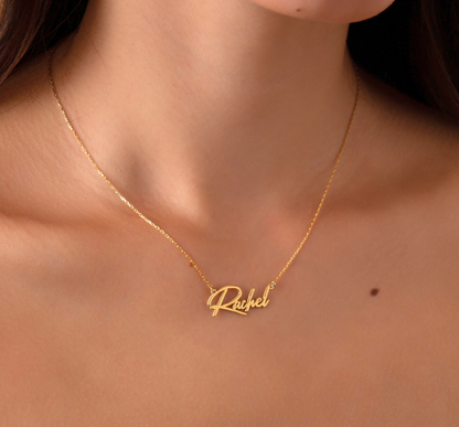 925 Sterling Silver Personalized Handwritten Name Necklace