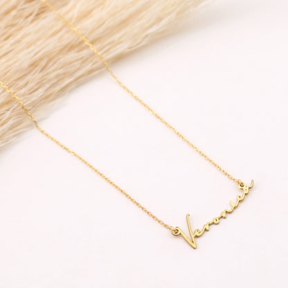 925 Sterling Silver Personalized Script Name Necklace